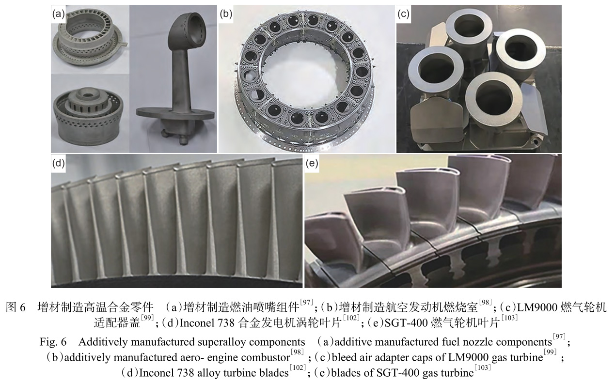 增材制造鎳基高溫合金在航空發(fā)動機與燃氣輪機中的研究應用進展